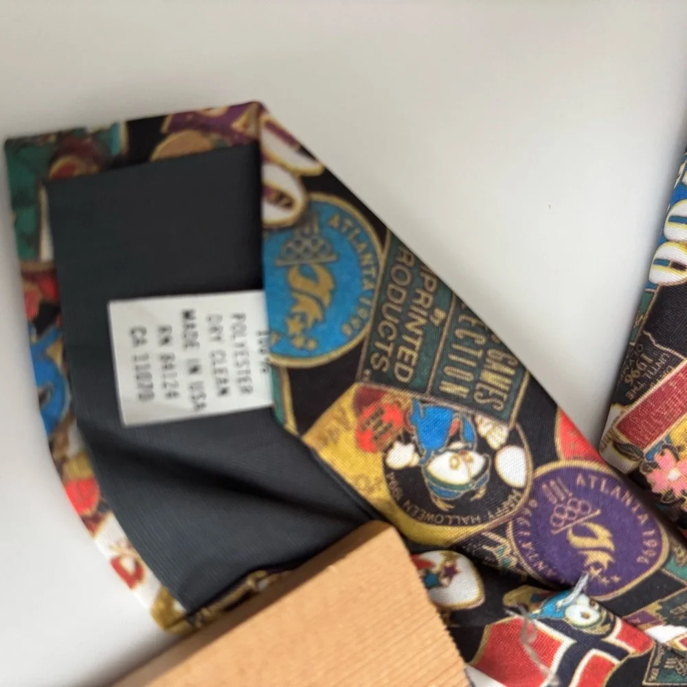 Lot of 2 VTG‎ 1996 Atlanta Olympic Games Collection Ties by Ralph Marlin